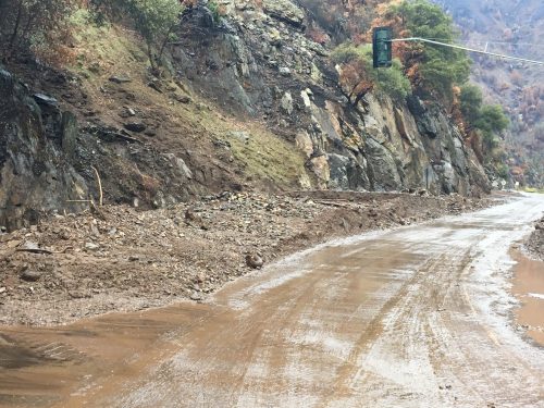 Mud On Highway 140 (File Photo)