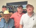 62nd Roundup on Mother's Day weekend (Sheriff's Posse members: left to right: Captain Mike Suezz, Roundup Historian Ty Wivell, General Chairman Audie Archer and Rodeo Chairman Dan Durnall)