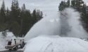 Caltrans snow blower begins seasonal clearing on Hwy 4 Ebbetts Pass April 9 2019
