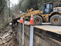 New Hwy 26 retaining wall that is part of extensive repairs necessary following Feb. 14 2019 storm that closed down the highway