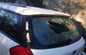 Broken vehicle window