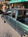 Truck with windows broken out