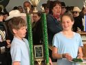 International Frog Jump Top Finishers Logan Busch and Madison Busch