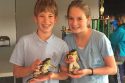 International Frog Jump Top Finishers Logan Busch and Madison Busch