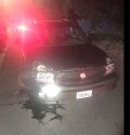 Lawrence crash site damage to vehicle