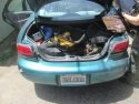 Power drill found in trunk