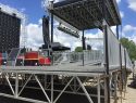 Westside Pavilion backstage staging area