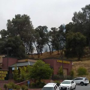 Fire off Highway 49 in San Andreas June 28 2019
