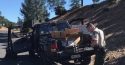 Truck involved in incident