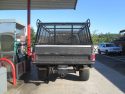 Truck pulled over at gas station in Jamestown