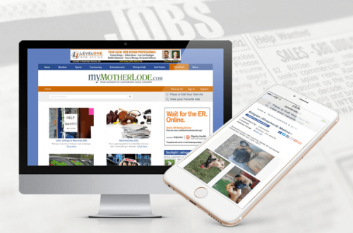 Classifieds Landing Page