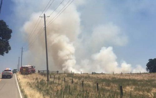 Fire in Clements area of San Joaquin County (File Photo)