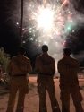 CAL Fire crew watching the Mother Lode Fair fireworks