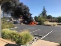 Fiery semi wreck on HWY 4 in Angels Camp