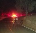 Fire by old Melones Dam Road