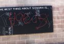 Graffiti in downtown Sonora