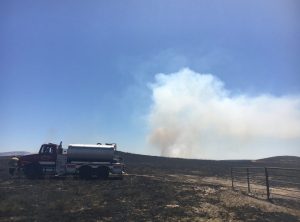 Fire ignites near Milton Road