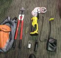 Burglary tools found inside van