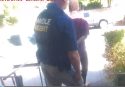 Davis being arrest at home on Bradford Street in Sonora