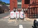 Graffiti in back of the Candy Vault Store