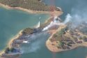 The Rawhide Fire in New Melones Lake