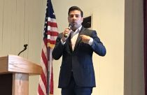 Insurance Commissioner Ricard Lara speaks in Sonora