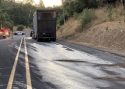 Diesel fuel leak on Tuolumne Road