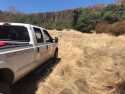 Area where the body was found the base of a cliff on Chicken Ranch Road