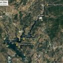 Aug 1 2019 map New Melones water sampling sites