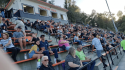Fans enjoy the Summerville Bears game against the Maripors Grizzlies at home