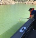 Water Board Staff sampling waters above New Melones Aug 1 2019