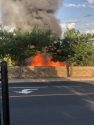 Structure fire in Sonora