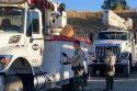Deputies colecting evidence from truck break-ins