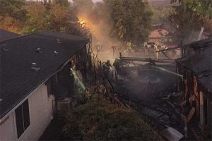 Structure fire in Sonora