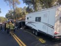 Truck rolls over on HWY 49 blocking roadway