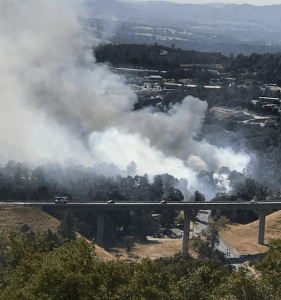 Mono Fire near Hwy 108 bypass Oct 24 2019