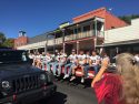 Homecoming Parade Football Players