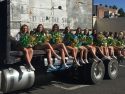 Homecoming Parade Cheerleaders