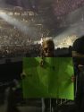 Makena Wallace with her sign at Eric Church concert Sept 29 2019