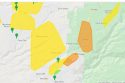 PGE map of Murphys and Arnold area as of 8:30 p.m.