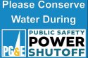 TUD and CCWD call for water conservation during PG&E PSPS