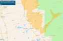 PG&E Planned Power Outage Area In Red