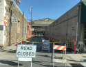 Linoberg Street in downtown Sonora closed Nov 14 2019 for pedestrian park project