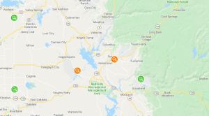 PGE Outages in 2 pm hour Nov 25 2019