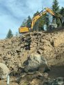 Slope work on HWY 108 up by Beardsley