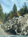 Slope work on HWY 108 up by Beardsley