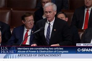 Mother Lode Congressman Tom McClintock speaking on the House floor in opposition of Impeachment
