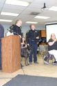 Chief Ellis, Officer McDearmid, and K9 Thor at the January 7, 2020 City Council meeting