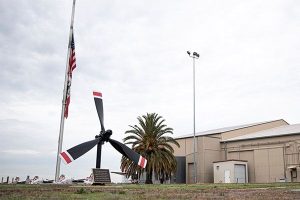 Flags at half staff