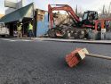 Demolition of former Bombay Restaurant on South Washington Street in Sonora